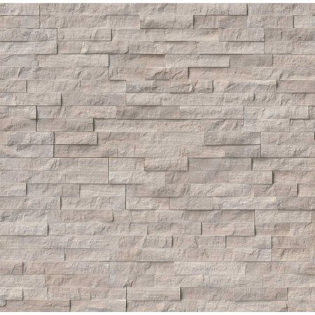 Gray Oak Split Face Ledger Panel 6 In. X 24 In. Marble Wall Tile, 6PK -  MSI, ZOR-PNL-0037